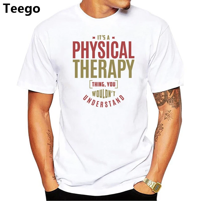 

Fashion Physical Therapy Tshirt Mens Custom Cotton Short Sleeve Men T Shirt Tops Tee