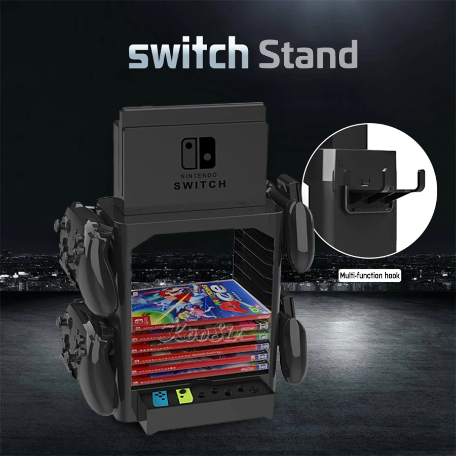 

2019 Nintend Switch Accessories Nintendoswitch Games Disc Storage Joy-con Gamepad Holder Bracket for Nintendo_Switch Stand