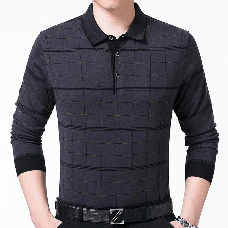 Бренд с длинным рукавом Фитнес рубашка поло для мужчин camisa masculino повседневные клетчатые рубашки поло мужская рубашка одежда Джерси 40237