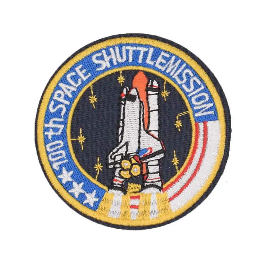 Oyster-Patch 4pcs NASA 100th Space Shuttle Mission Tactical Patch 