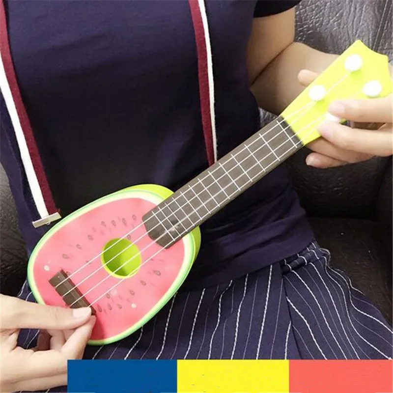 Новые детские легко узнать гитары-фрукты Youkrili мини может играть игрушечный музыкальный инструмент моделирование милые Youkrili гитары игрушки