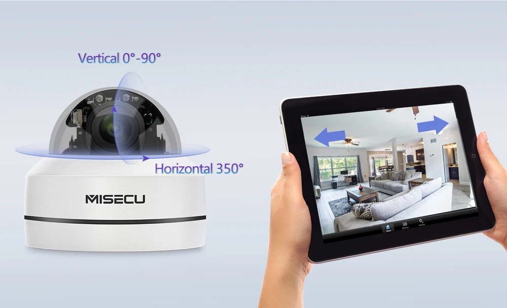 MISECU H.265 1080P PTZ IP Camera 4X Zoom Mini Speed Dome Metal Outdoor Waterproof 2MP POE CCTV Secu