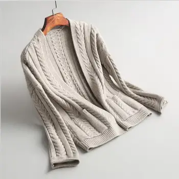 

Women Cardigan Thick Winter Warm Wool Sweater E1020-003