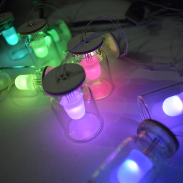 DIY RGB полный светодио дный LED стекло колокольчики подвесной светильник комплект модуль