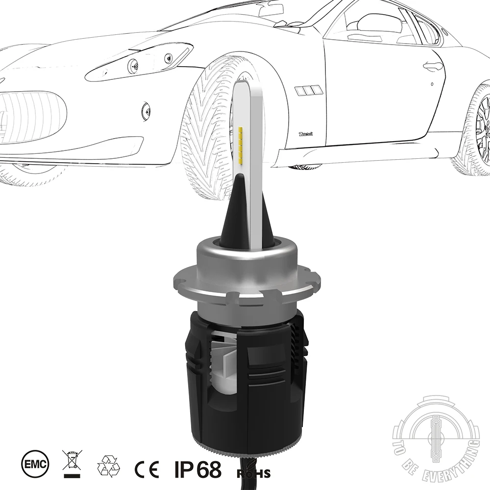 1 компл. Bullet D1S D2S D3S D4S B6 светодиодный налобный фонарь 42 Вт 5200LM CSP Y11 чипы Мини Размер все-в-одном белый 6000K Автомобильные фары