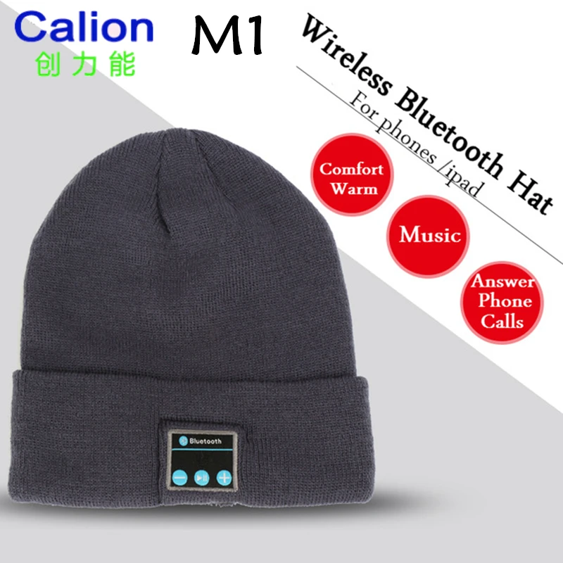 

CALION M1 Fashion Comfort Warm bluetooth Music Earphone Cap Wireless Bluetooth Headphones Hat For Phones Hands Free Phone Calls