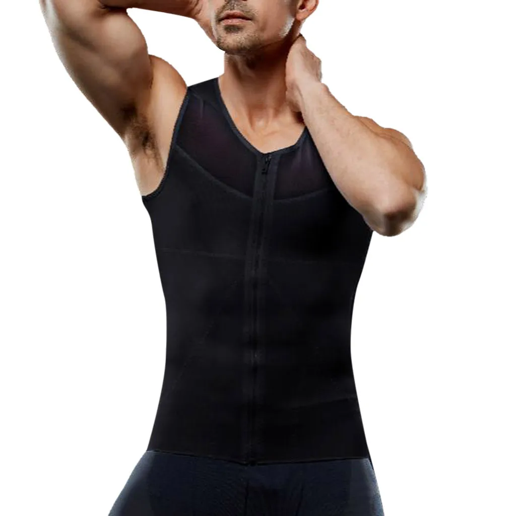 Брендовая одежда для тренажерного зала фитнеса мужская майка на молнии для мужчин s бодибилдинга майка для тренировки майка без рукавов