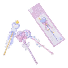 30 шт./упак. волшебная палочка для девочек бумажная Закладка с картинками закладки с животными канцелярская пленка Закладка офисные школьные принадлежности