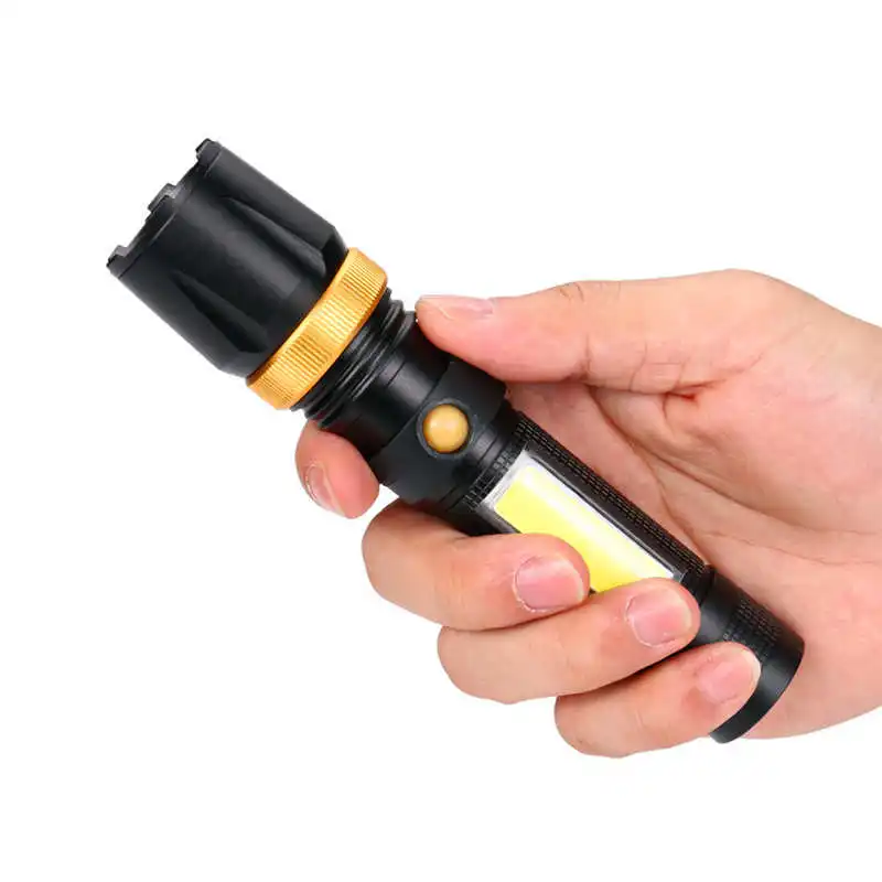 Rotary Zoom XML T6 LED Flashlight USB Rechargeable Torch 3 Modes Light Lamp torch flashlight t6 by 18650 battery #3o8 (6)