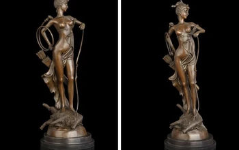 

Art Deco Sculpture Beautiful Woman Bronze Statue
