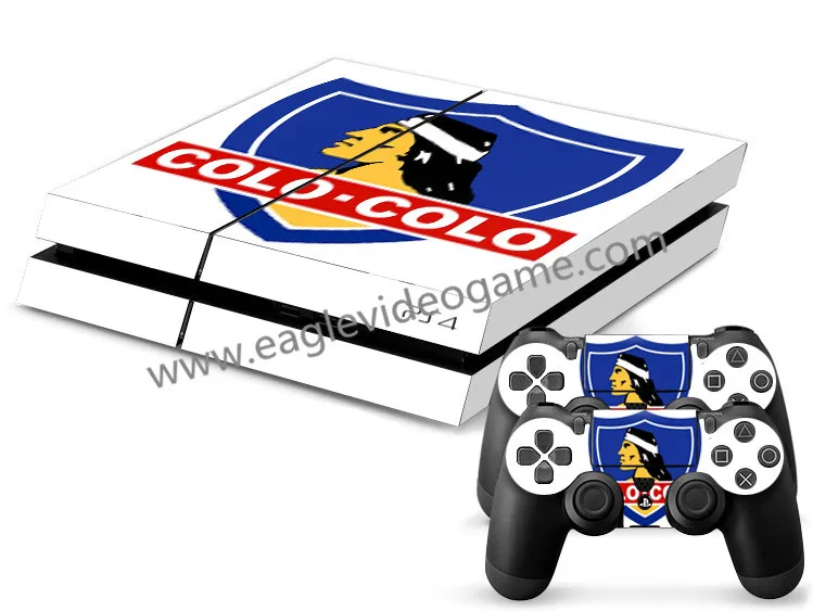 For ps4 1 set skin sticker Chilean football club colo colo two controller sticker+console skin