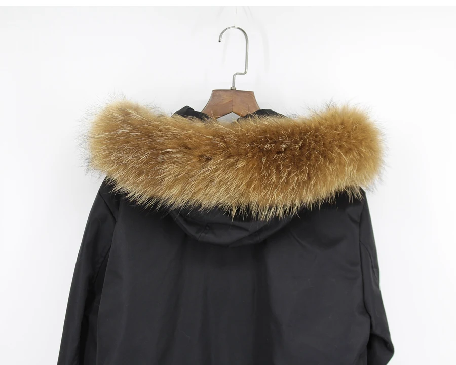 genuine raccoon fur hoody trim collar (7)