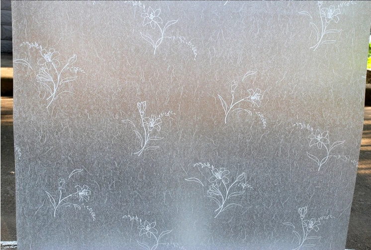 

60*100cm top grade selfadhesive decorative frosted privacy window film for bathroom not peepping(Lily)