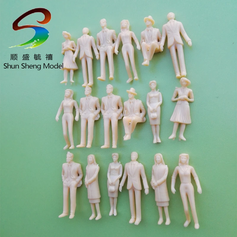 

model making people architecture 1:32 scale 6cm ABS plastic skin color figure for architectural model making train layout