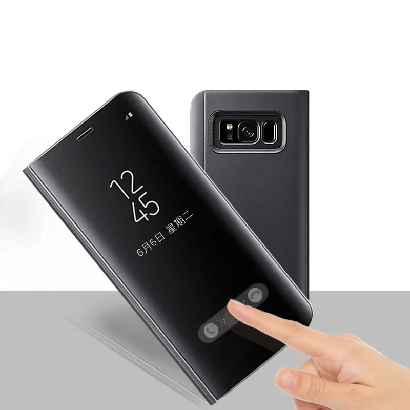 Для Samsung Galaxy S6 edge S7 Edge S8 S8Plus S9 S9plus Оригинальный Роскошный прозрачный зеркальный