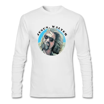 

The Big Lebowski T Shirt Cotton Crewneck Long Sleeve Custom Jesus T-shirt Men New Style Online Funny T-shirts