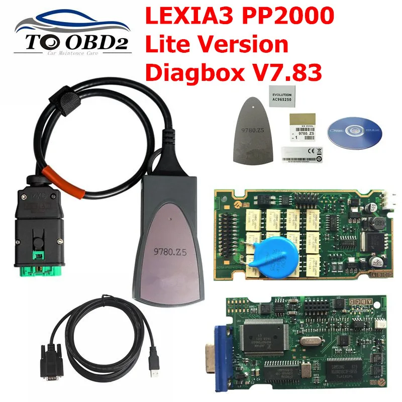 

Professional Scanner Lexia3 PP2000 Lite Version Best Quality Diagbox V7.83 for Citroen for Peugeot support Multi-languages LEXIA