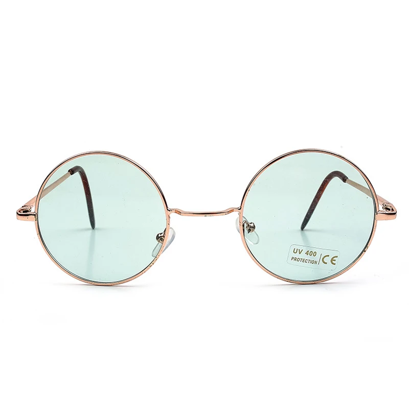 Frienda Gafas de Sol Cl/ásicas Redondas Steampunk Gafas de Sol Retro Vintage 60s Hippie Mujeres Hombre
