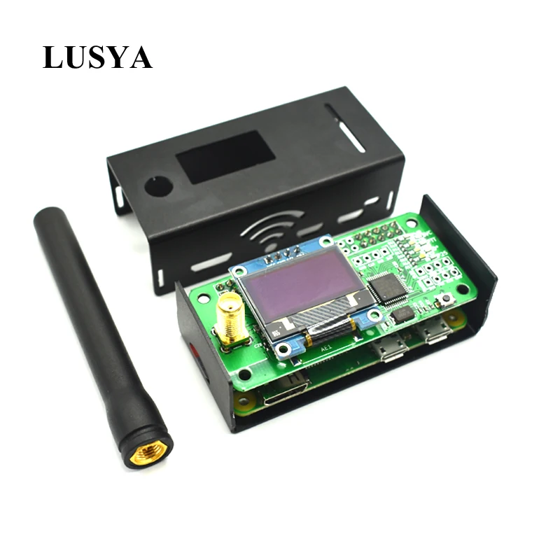 

Lusya MMDVM hotspot Support P25 DMR YSF + raspberry pi +OLED +Antenna + Black Case +16G TF card F7-001