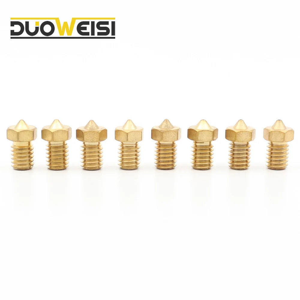 Шнековые насадки M6 для 1 75 нить E3D V6 V5 Hotend экструдер Reprap Принтер латунная насадка 0