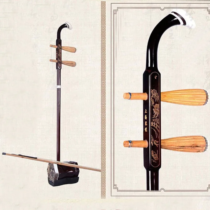 Muse-Китайский инструмент эрху традиционные Wuyue Скрипка для скрипки, музыкальных инструментов с украшением в виде бантика-струнные музыкальный инструмент эрху