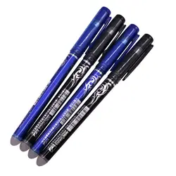 6 шт. подарок ручка 0,5 мм пуля перо стираемые ручка заправки синий и черный студент канцелярские перо рекламные канцелярские