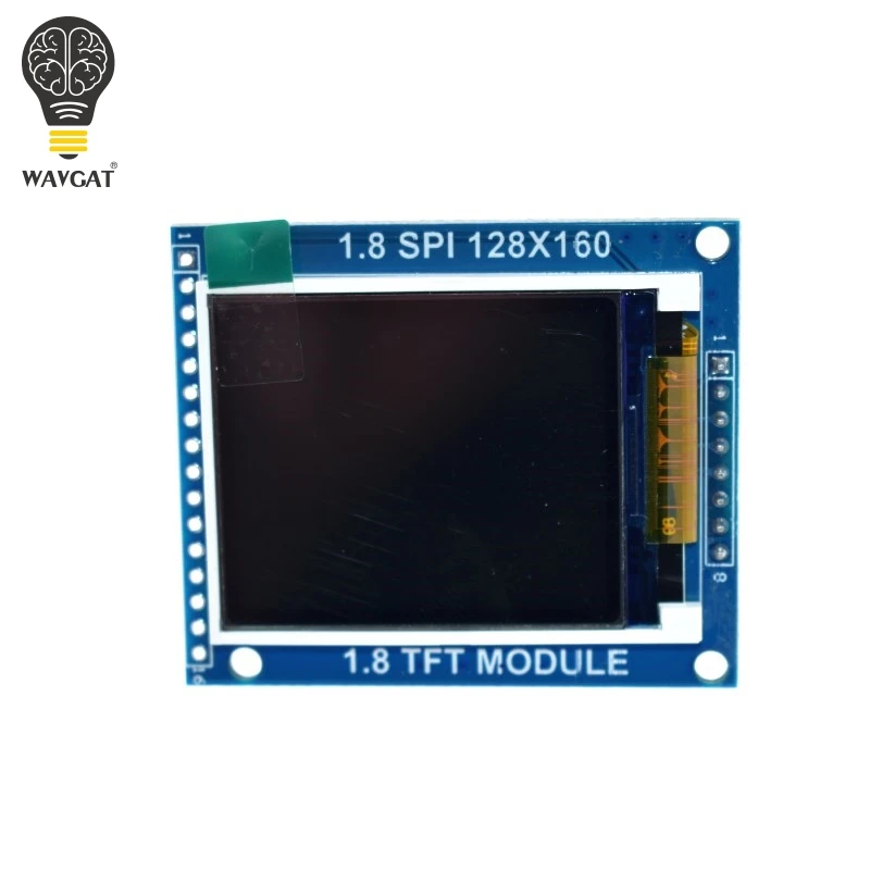 WAVGAT 1,8 дюймов серийный SPI TFT ЖК-модуль дисплей с адаптером PCB IC 128x160 точечная матрица 3,3 V 5V IO Inerface Cmmpatible lcd 1602