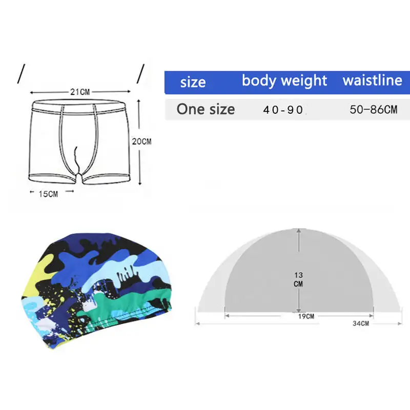 Детские плавки-плавки, шорты с камуфляжным принтом, яркая пляжная одежда для плавания в бассейне, купальный костюм