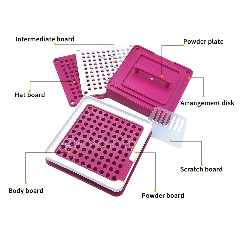 000#-0#100 отверстие ABS наполнение капсул пластина/устройство наполнения капсул/Руководство по наполнению капсул ручная упаковочная машина