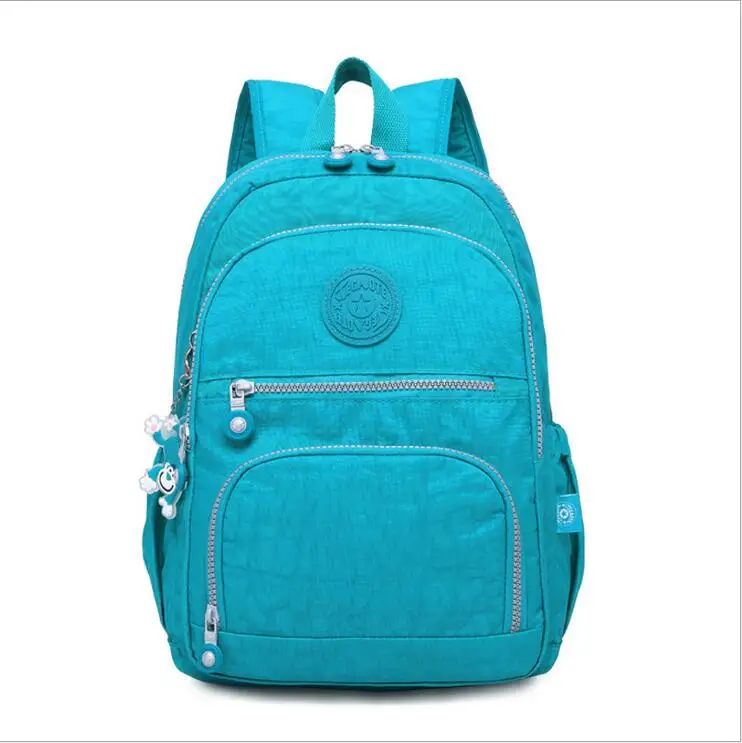 Вместительные школьные сумки для девочек и мальчиков, Водонепроницаемый Школьный рюкзак, рюкзак для ноутбука, многофункциональная дорожная сумка для женщин и мужчин - Цвет: Sky blue