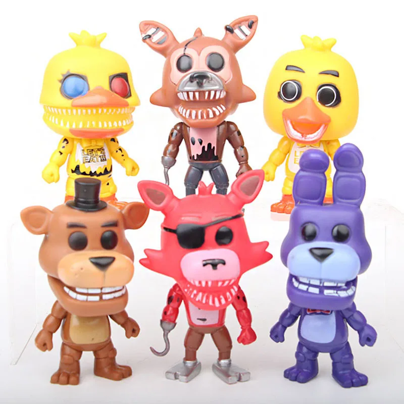 Five Nights At Freddy's 4 FNAF figure Foxy Gold Freddy Chica Sister Location Fazbear Bonnie ПВХ Figure|pvc action figure|kids toysfigure |