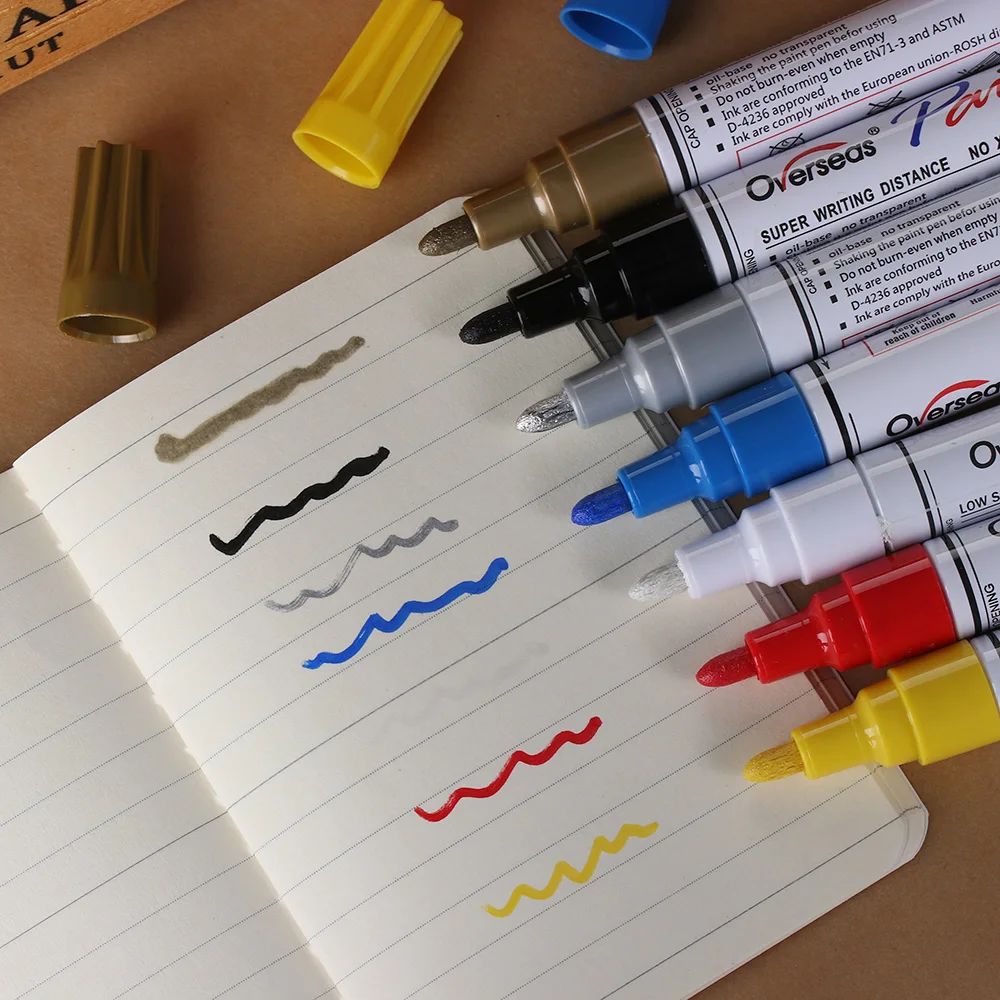 Universal Waterproof Permanent Paint Marker Pen Car Tyre Tire Tread Rubber-Metal