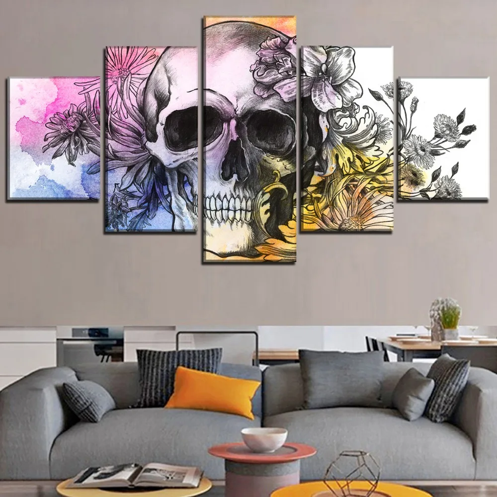 5pcs Love Heart Home Canvas Wall Painting Picture Living Room Bedroom Art Decor Home Decor Home Garden