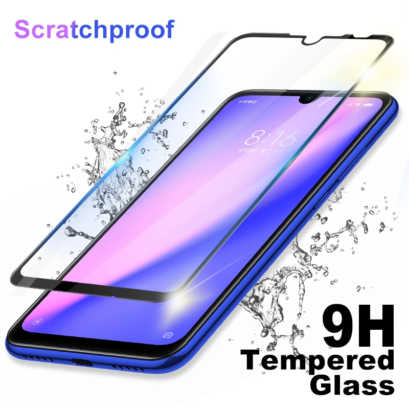 

1-3 PCS Black 9H Full Cover Tempered Glass for Redmi Note7 Note 7 Pro Screen Protector For Xiaomi Redmi 7 Protective Glass Film