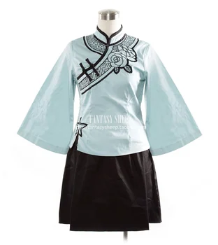 

Anime Vocaloid China Luotianyi Cosplay Costume Cheongsam COS Costumes Full Set Tops+Skirt+Stockings