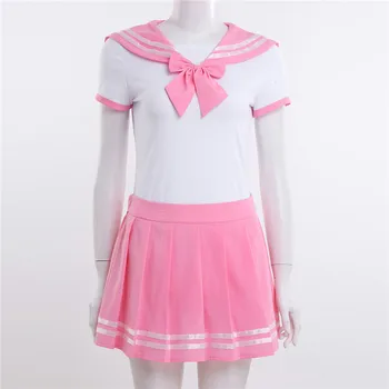 YiZYiF Sexy Cosplay Diaper Lover ABDL Adult Baby Romper Women Skirt Suit Schoolgirl Uniform Anime