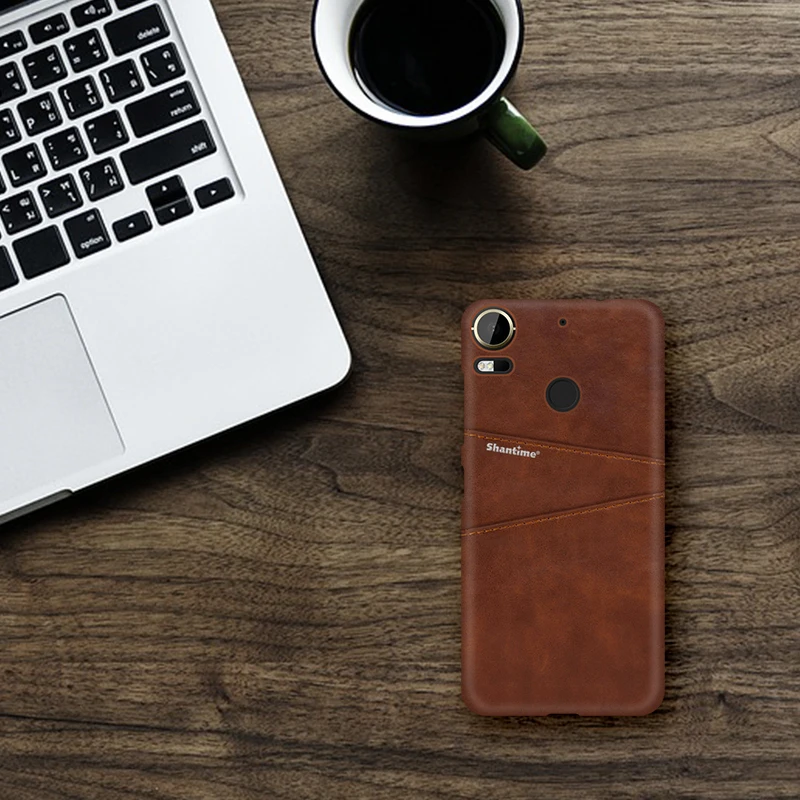 Роскошный винтажный кожаный чехол для htc Desire 10 Pro телефона слот карт PU