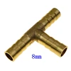 brass Barb Fitting Tee 3 way Hose Barbed connector For 6mm 8mm 10mm 12mm ID hose ► Photo 3/5
