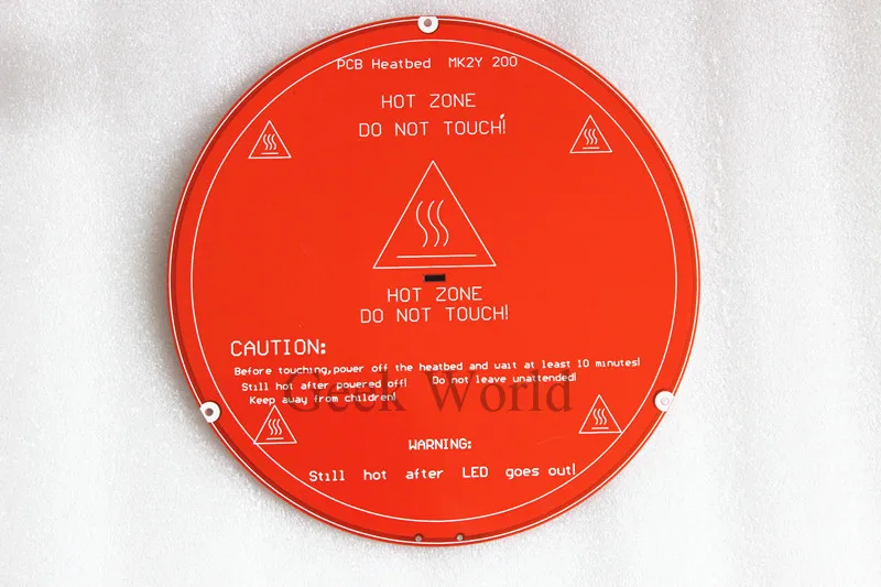 جديد! دلتا روستوك 3d طابعة MK2Y جولة يشبه mk3 heatbed pcb لوحة reprap السرير التدفئة ساخنة قطرها 200 ملليمتر