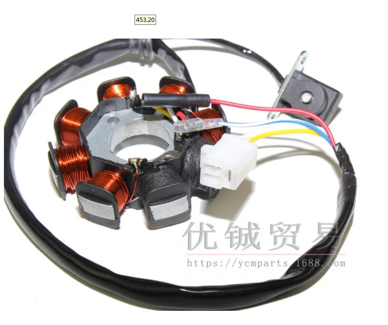 GY6 катушки 80cc катушка двигателя Магнитный мотор статора GY6 50cc8 полюса AC GY6 генератор