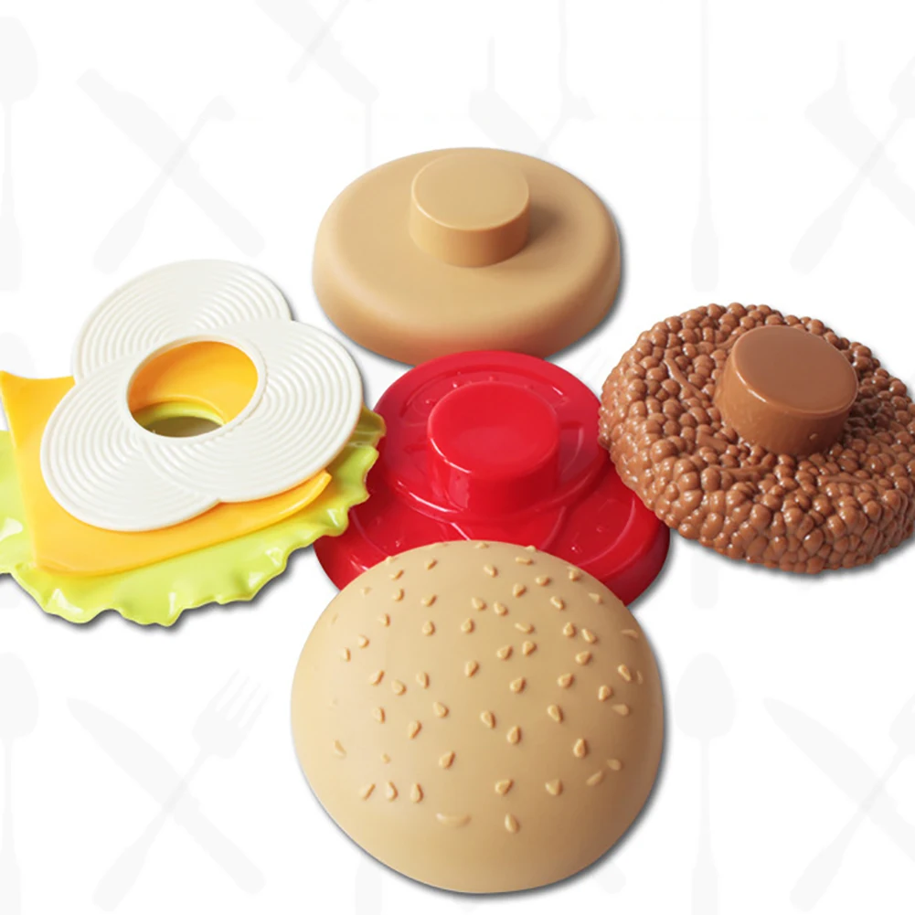Моделирование Гамбургер картофель фри ролевые игры собранная еда образование детская игрушка интеллект развивающая игрушка