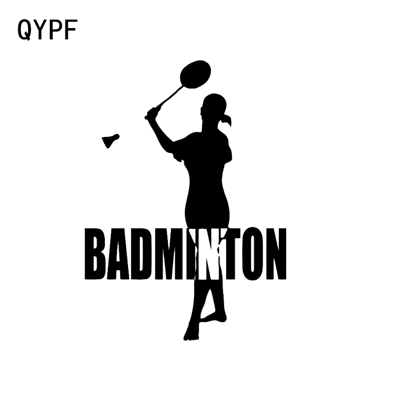 QYPF 12 5*17 4 см автомобильная наклейка для фитнеса спорта бадминтона