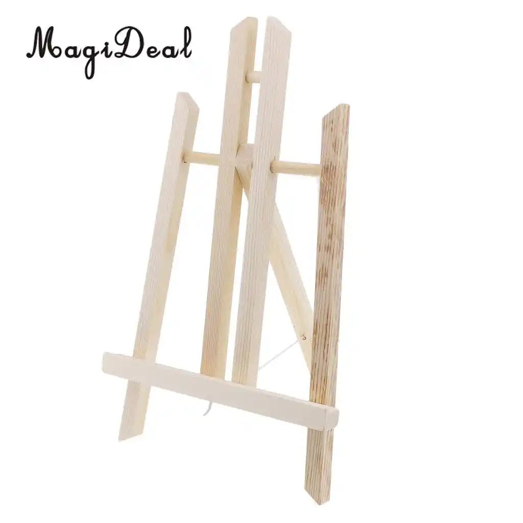 Wooden Artists Tabletop Easel for Kids Painting Drawing Canvas Stand Holder