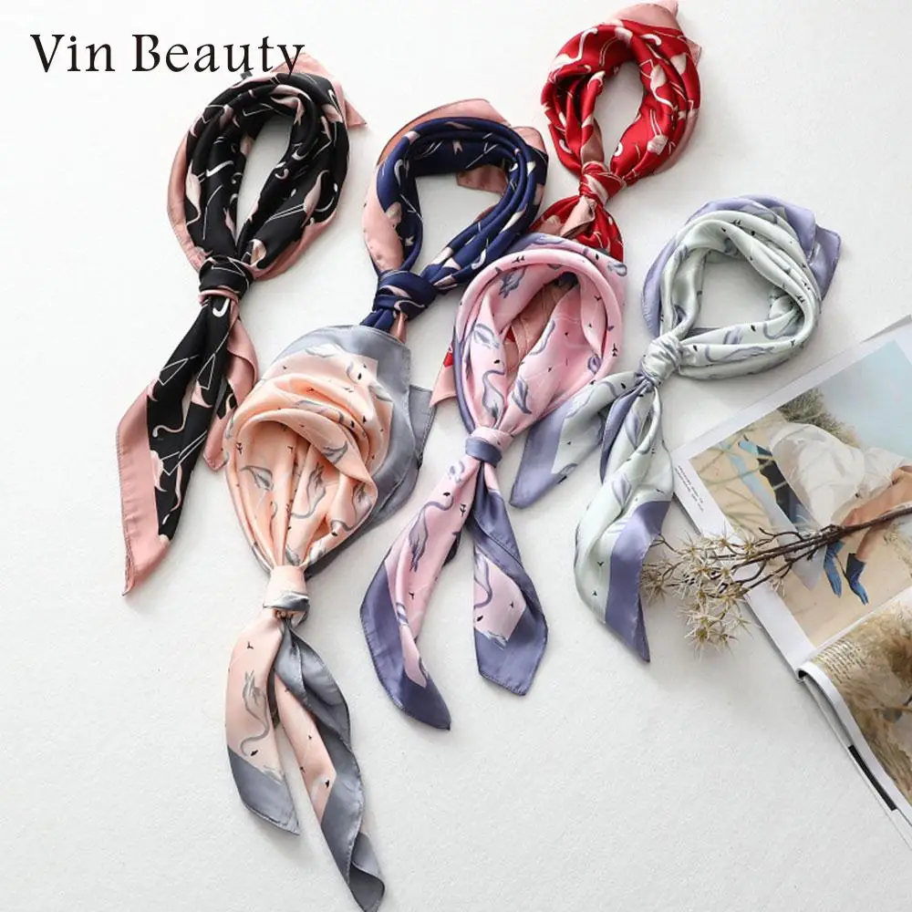 Hair Accessories Scarves Silk Scarf Ladies Scarf Fashion Lady Ladies Shawl Multifunctional Wrist Breathable Hair