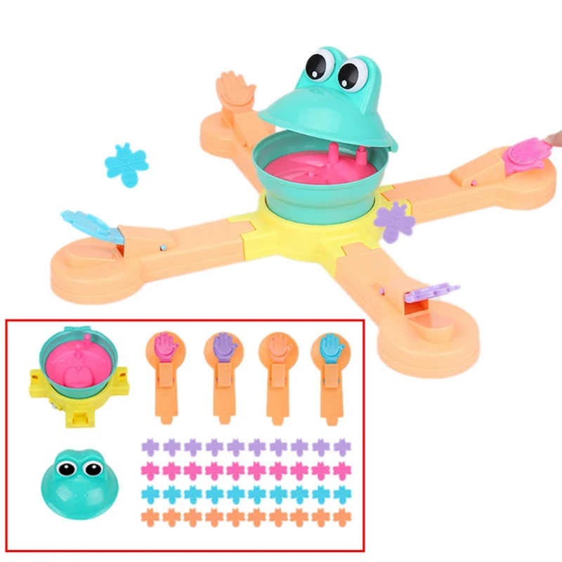Кормление лягушка проекция поедание бобы забавная настольная головоломка Научная игра родитель-ребенок интерактивные детские игрушки