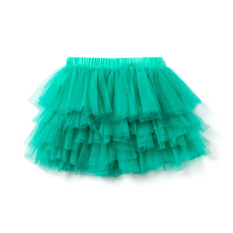 Одежда для маленьких девочек 2-6 лет; юбки для девочек; однотонные газовые детские повседневные мини-юбки-пачки; одежда для малышей - Цвет: Зеленый