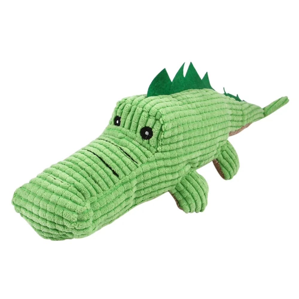 Игрушки для собак плюшевые мягкие игрушки для кошек жевательные Crocodile крокодил версия игрушки для домашних животных для интерактивного укуса звуковые игрушки щенок чихуахуа игрушки