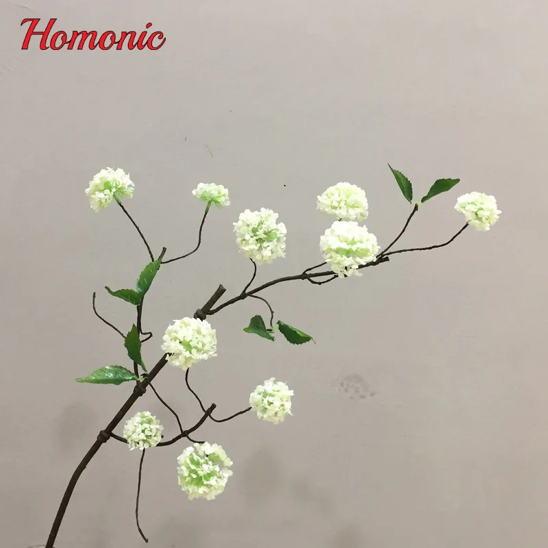 DIY white silk flower artificial plants Artificial Flowers Fake Leaf
