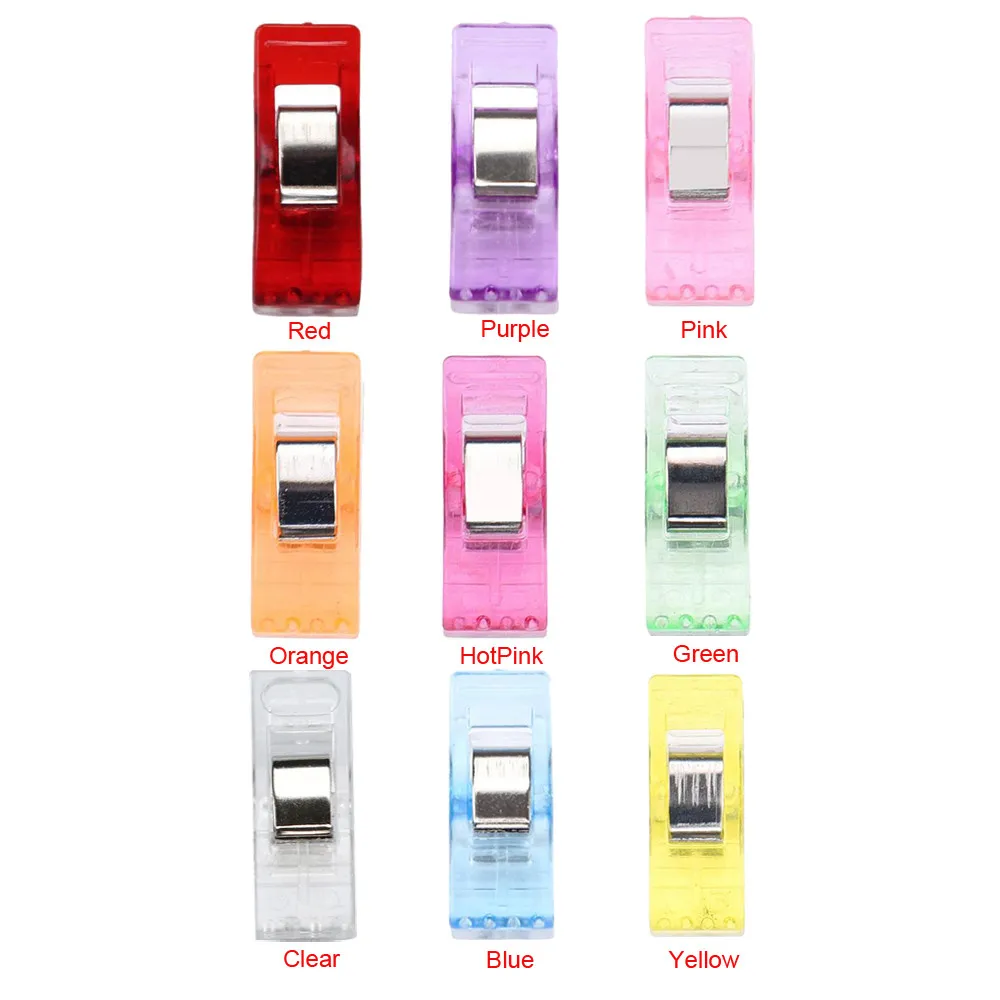 

20pcs/set Multi-color Plastic Clips for DIY Craft Quilting Patchwork Sewing Clip Wonder Clip Garment Quilt Clip Clover L4