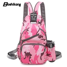 Boshikang Для женщин ежедневно Ipad Рюкзак Камуфляж женский груди мешок многофункциональный слинг мешок девушка сумка Для женщин и мужчин
